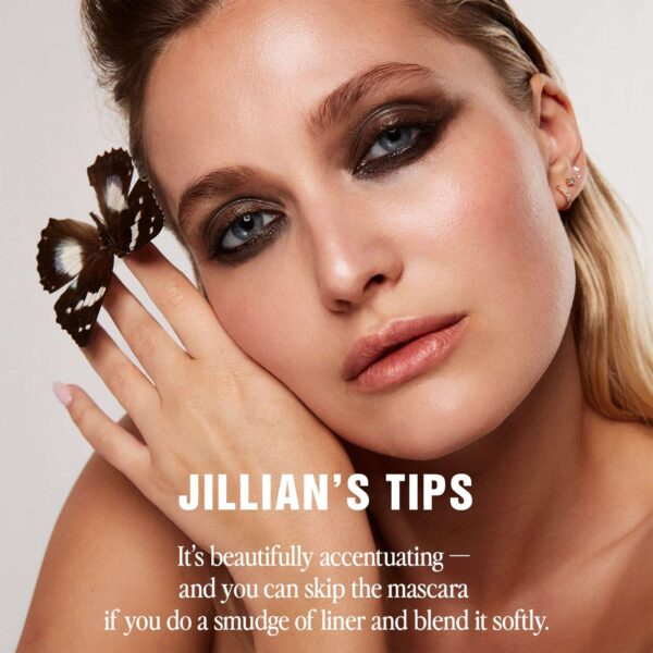 Jillian Dempsey Kh?l Eyeliner | Waterproof Eyeliner Pencil with Built-in Smudger | Long-Lasting Intense Color I Jet Black - Image 4