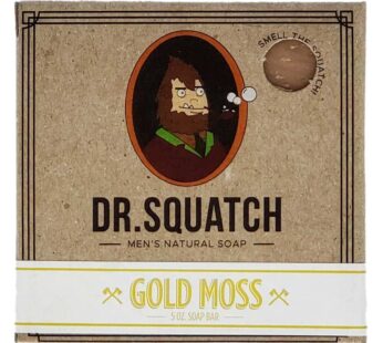Dr. Squatch All Natural Bar Soap for Men with Zero Grit, Gold Moss