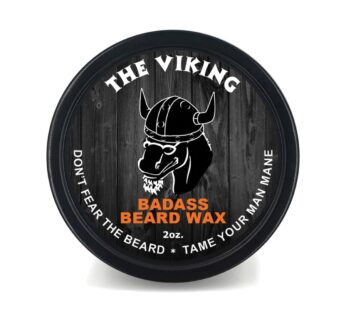 Badass Beard Care Beard Wax For Men – The Viking Scent, 2 oz – Softens Beard Hair, Leaves Your Beard Looking and Feeling More Dense