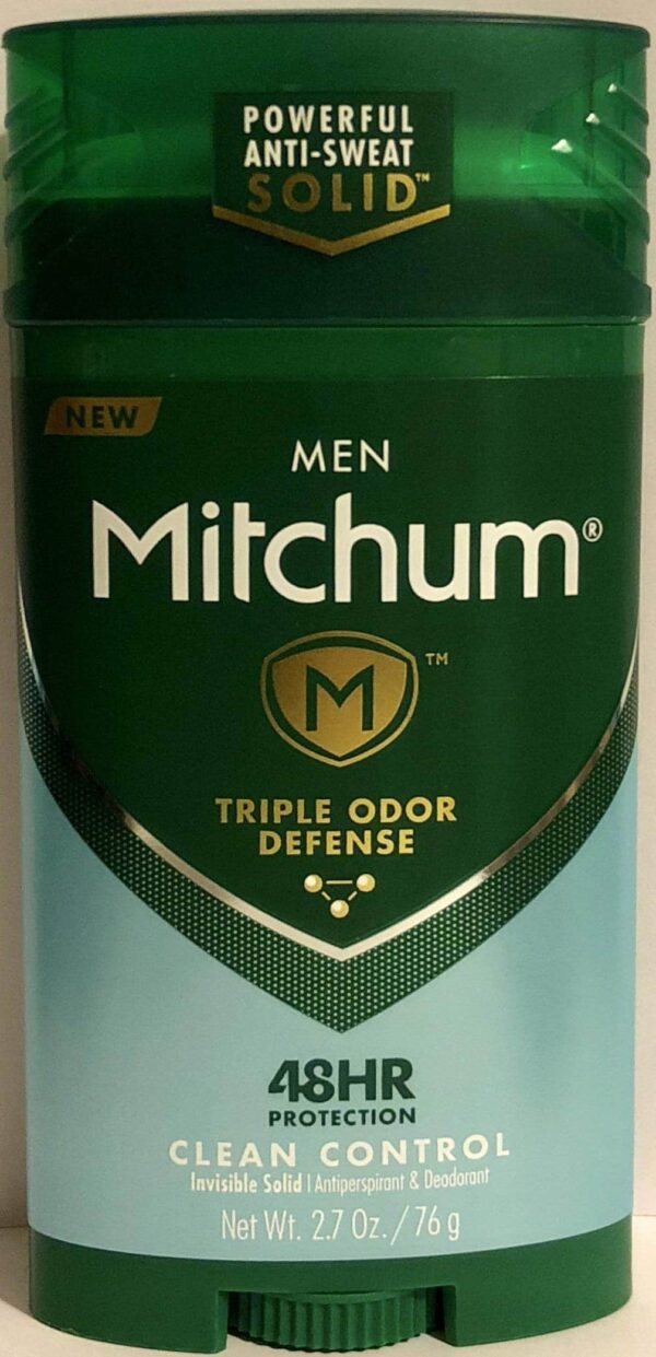MITCHUM Advanced Control Invisible Solid Clean Control For Men, 2.7 Oz (Pack of 3) - Image 2