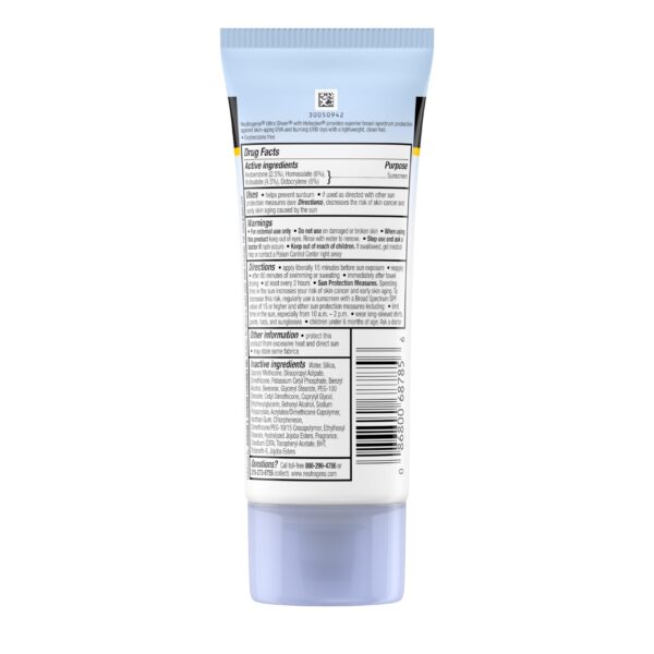 Neutrogena Ultra Sheer Dry-Touch Water Resistant and Non-Greasy Sunscreen Lotion with Broad Spectrum SPF 30, 3 fl. oz (Pack of 3) - Image 7