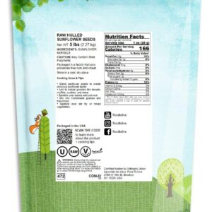 Food to Live Sunflower Seeds, 5 Pounds ? Non-GMO Verified, Kernels, No Shell, Kosher, Raw, Vegan, Sirtfood, Bulk - Image 2