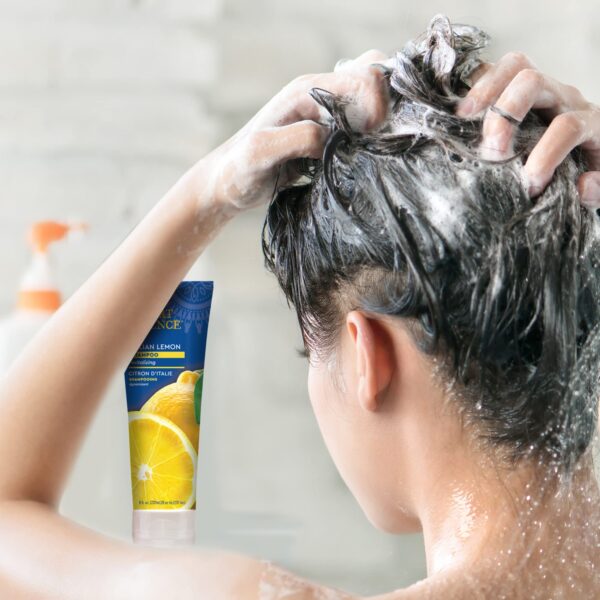 Desert Essence Italian Lemon Shampoo - 8 Fl Oz - Revitalizing - Adds Volume - Shine - Strength Scented - Certified Organic - Aloe Vera - B-complex Vit - Image 4