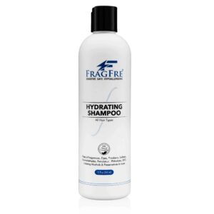 FRAGFRE Hydrating Sensitive Skin Shampoo 12 oz - Sulfate-Free, Fragrance-Free, Paraben-Free, Color-Safe, Hypoallergenic, Mild Hair Cleanser - Gluten-F - Image 1