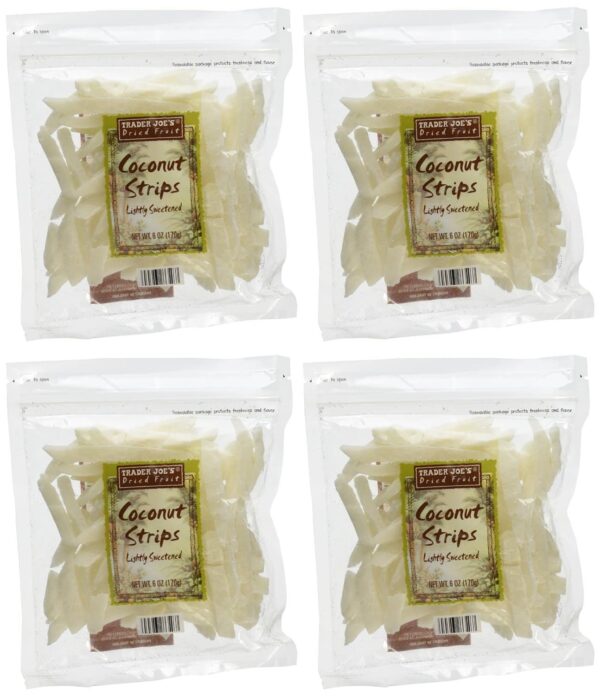 Trader Joe's Coconut Strips (Pack of 4)