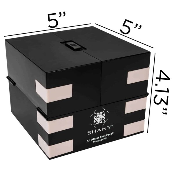 SHANY All About That Face Makeup Kit - All in one Beginner Makeup Set - Eye Shadows, Lip Colors, Face Makeup, Cosmetics applicators & More. - Image 4