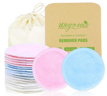 wegreeco Cotton Rounds Reusable -Reusable Makeup Remover Pads for All Skin – Cotton Cloth for Removing Makeup – Reusable Dog Eye Wipes Tear Stain Remo