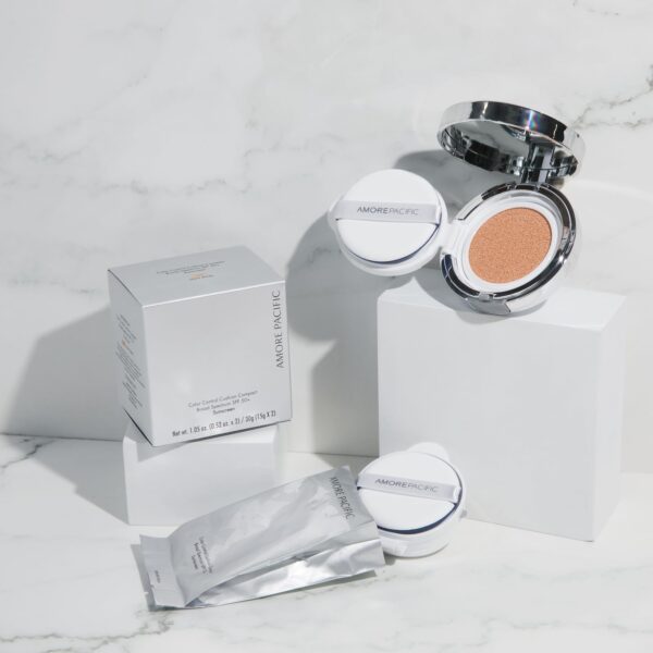 AMOREPACIFIC Color Control Cushion Compact Broad Spectrum SPF 50+, 204 Light/Medium Yellow, 1.05 Ounce (Pack of 1) - Image 7