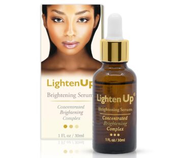 LightenUp, Skin brightening Serum | 1 Fl oz / 30 ml | for Face, Armpits, Hands, Knees and Body | with Argan Oil and Shea Butter