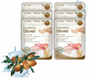 Epielle Hydrating Hand Masks (6pk Gloves) for Dry Hands | Shea Butter, Jojoba Oil, Vitamin E | Intensive Spa Treatment | Beauty Gift, Gift Set, Spa Da