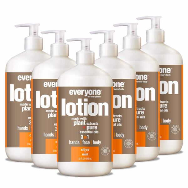 Everyone for Every Body 3-in-1 Lotion: Citrus and Mint, 32 Ounce, 6 Count