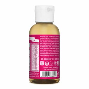 Dr. Bronner's - Pure-Castile Liquid Soap (Rose, 2 ounce) - Made with Organic Oils, 18-in-1 Uses: Face, Body, Hair, Laundry, Pets and Dishes, Concentrated, Vegan, Non-GMO - Image 2