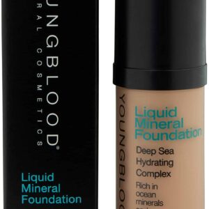 Youngblood Mineral Cosmetics Liquid Mineral Foundation, Golden Sun (Old Version) | Full Coverage Mineral Lightweight Makeup | Vegan, Cruelty Free, Par - Image 1