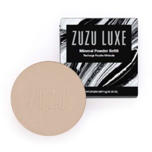 ZUZU LUXE Mineral Powder, Dual Powder Foundation, medium to full coverage, natural finish. Natural, Paraben Free, Vegan, Gluten-free, Cruelty-free, No - Image 1