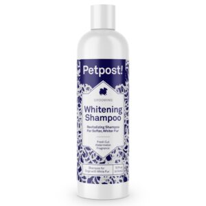 Petpost | Dog Whitening Shampoo - Best Lightening Treatment for Dogs with White Fur - Soothing Watermelon Scent - Maltese, Shih Tzu, Bichon Frise Appr - Image 1