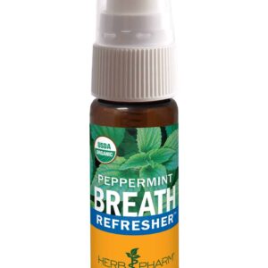 Herb Pharm Breath Refresher Certified Organic Herbal Fresh Breath Spray, Peppermint - Image 1