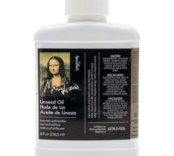 Speedball Art Products Mona Lisa Linseed Oil, 8 Fl Oz (Pack of 1), Amber