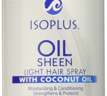 Isoplus Oil Sheen Light Hair Spray With Coconut Oil 2 Oz