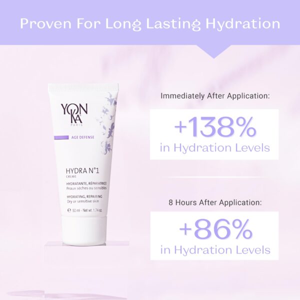 Yon-Ka Daily Reparative Moisturizer, Hydra No. 1 Creme - Rich Anti-Aging Skincare with Hyaluronic Acid, Vitamins A, C & E for Dry Skin, Paraben-Free, - Image 4