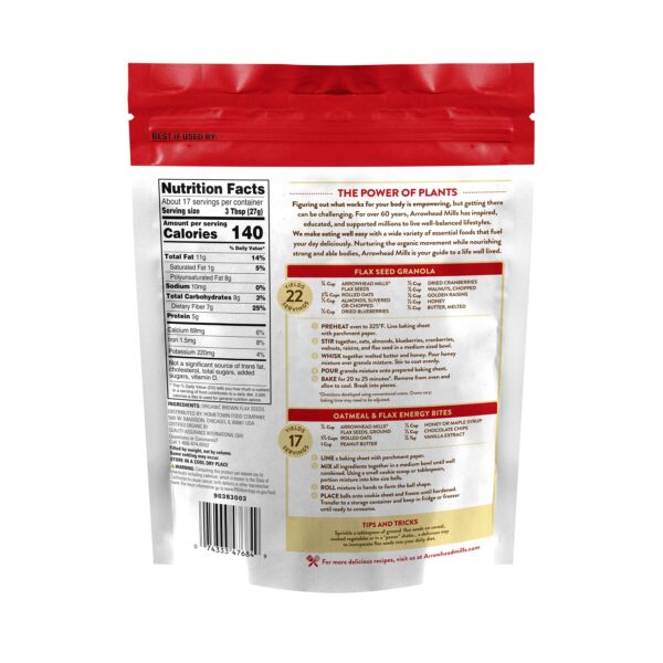 Arrowhead Mills Organic Flax Seed, 16 oz - Image 2