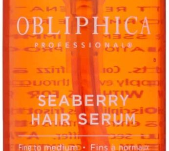 Obliphica Seaberry Leave in Hair Serum for Fine & Medium Hair – Vitamins and Omegas for Frizz Free & Nourished Hair – Hair Serum for Dry Hair and Grow