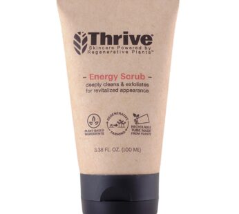 Thrive Natural Care Face Scrub – Gentle Exfoliating Face Wash Provides Deep Cleanse, Improves Skin Texture, Unclogs Pores – Vegan, Oil Free Exfoliator