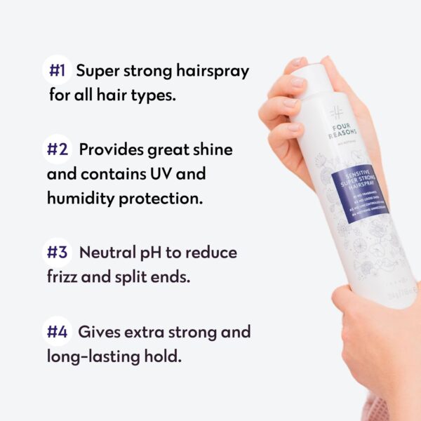 No nothing Sensitive Unscented Hairspray with Extra Hold - Finishing Spray for Styling with Humidity Protection - Fragrance Free & Hypoallergenic - 9. - Image 3