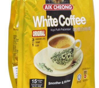 Aik Cheong Instant 3 in 1 White Coffee Tarik Original 600g. (40g.x15 Sachets)