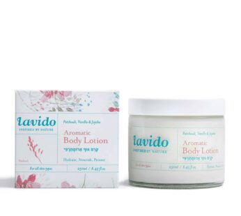 Lavido – Natural Aromatic Body Lotion | Clean, Non-Toxic Skincare (Patchouli + Vanilla, 8.4 fl oz | 250 ml)