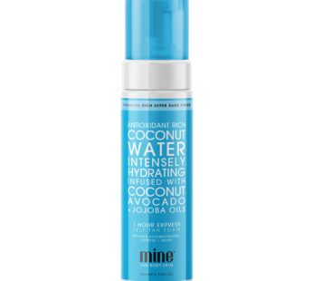 MineTan Coconut Water Based Self Tanner | Delivers a Flawless, Streak-Free Super Dark Brown Finish That Restores Skin Hydration, World’s First Coconut