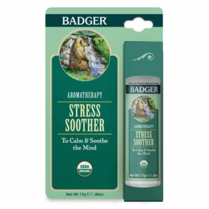 Badger - Stress Soother Balm, Aromatherapy Balm Stick, Certified Organic, Aromatherapy Oil, Essential Oil Roller, 0.6 oz - Image 3