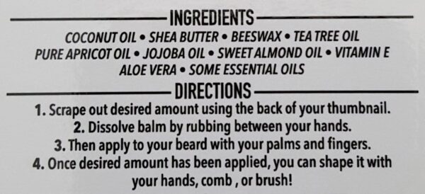 GRAVE BEFORE SHAVE Gentlemen's Blend Beard Balm (Bourbon Scent) (2 oz.) - Image 3