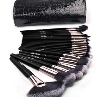 Real Perfection Makeup Brushes 24pcs Makeup Brush Set Premium Synthetic Powder Foundation Contour Blush Concealer Eye Shadow Blending Liner Make Up Br