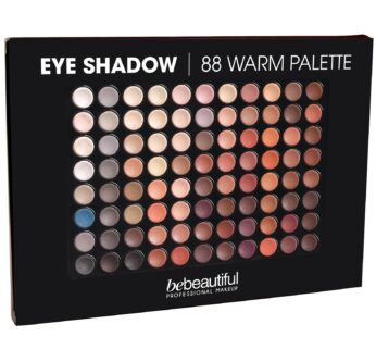 ForPro Professional Collection Bebeautiful Professional Makeup Eyeshadow with Applicators, 88-Color Palette, Warm