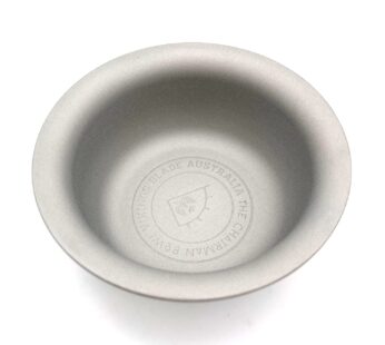 Vikings Blade Luxury Shaving Soap Bowl, Sandblasted Steel for Fast, Thick Lather, Unbreakable, Tactile Texture, Great for Standard Sized Pucks & Soaps