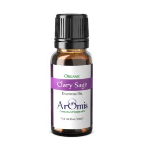 ArOmis Clary Sage Essential Oil - 100% Pure Therapeutic Grade - Undiluted, Premium Oil - 150 Micron Filtered, Perfect for Aromatherapy Diffusers (10ml - Image 1