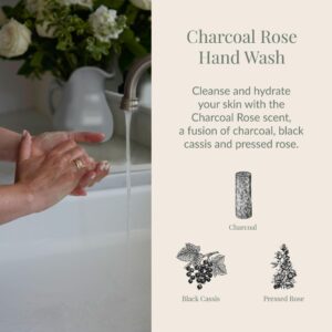 Archipelago Botanicals Charcoal Rose Liquid Hand Soap, Moisturizing Daily Hand Wash with Soap Pump, Kitchen or Bathroom Hand Soap, 17.0 Fl. Oz. - Image 2