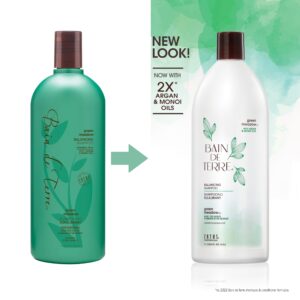 Bain de Terre Green Meadow Balancing Shampoo, Gentle Cleansing for Soft, Silky Hair with Argan & Monoi Oils, Paraben-free, Color-Safe, 33.8 Fl Oz - Image 2