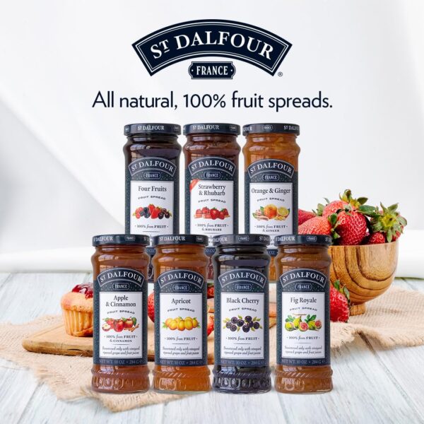 Charles Jacquin-St.Dalfour Consrv, 4 Fruits, 100%Fruit, 10-Ounce (Pack of 6) - Image 3