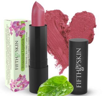 Fifth & Skin BOTANICAL Lipstick (POMEGRANATE) | Vegan | Natural | Organic | Certified Cruelty Free | Paraben Free | Petroleum Free | Healthy | Moistur