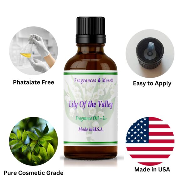 Fragrances & More - Lily of The Valley Fragrance Oil 2 oz. (60ml) Candle Scent for Candle Making. Scented oil for Home Diffusers. Essential Oils for S - Image 5
