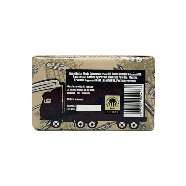 Bali Soap Grease Monkey - Natural Soap for Men, Dad, Husband - Special Father's Day Gift - Activated Charcoal Scrub for Mechanic - Cleans Dirty, Greas - Image 3