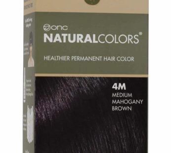 ONC NATURALCOLORS (4M Medium Mahogany Brown) 4 fl. oz. (120 mL) Heat Activated Healthier Permanent Hair Dye with Certified Organic Ingredients, Ammoni