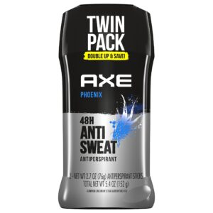 AXE Antiperspirant Deodorant For Men For Long Lasting Freshness Phoenix Crushed Mint And Rosemary 48 Hour Sweat Protection Mens Deodorant 2.7oz Twin P - Image 1