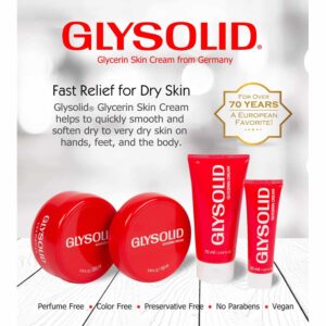 Glysolid Glycerin Skin Cream - Thick, Smooth, and Silky - Trusted Formula for Hands, Feet and Body 6.76 fl oz (200ml Jar) - Image 3