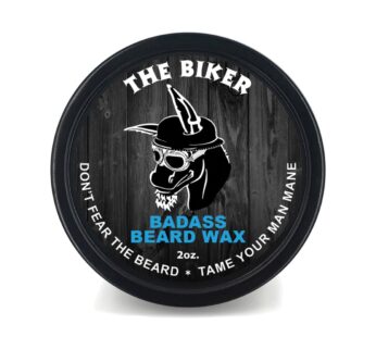 Badass Beard Care Beard Wax for Men – The Biker Scent, 2 oz – Softens Beard Hair, Leaves Your Beard Looking and Feeling More Dense