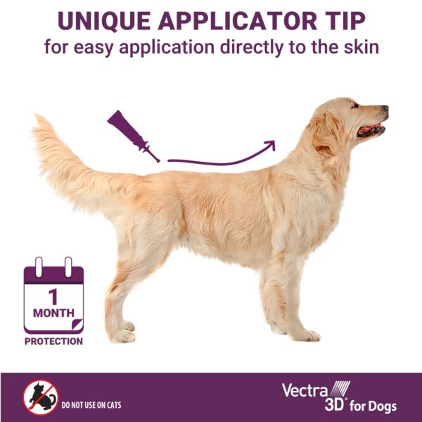Vectra 3D for Dogs Flea, Tick & Mosquito Treatment & Prevention for Extra Large Dogs (over 95 lbs) , 3 month supply - Image 5