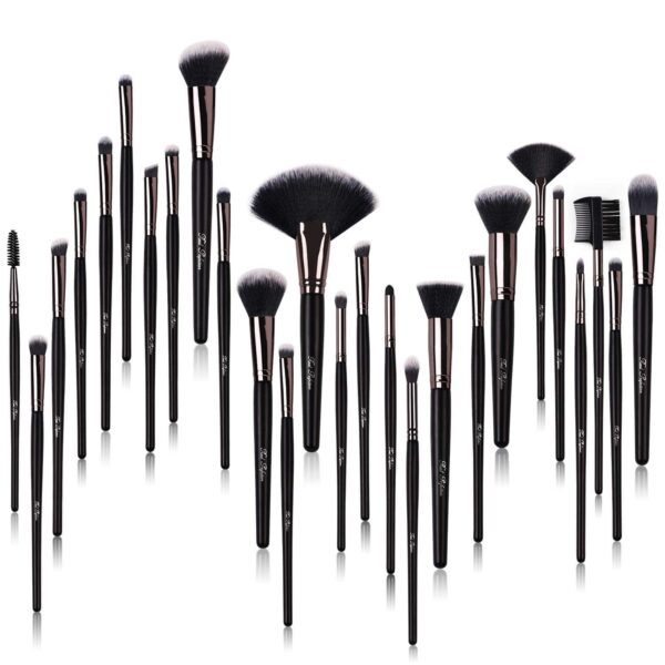 Real Perfection Makeup Brushes 24pcs Makeup Brush Set Premium Synthetic Powder Foundation Contour Blush Concealer Eye Shadow Blending Liner Make Up Br - Image 6