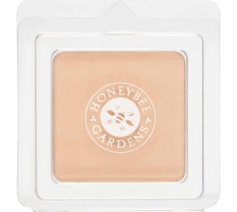 Honeybee Gardens Pressed Mineral Powder Foundation Refill, Luminous, Lightly Warm Neutral Shade, Adjustable Coverage, Natural Finish, With Botanical E