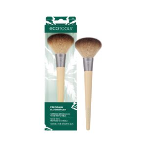 EcoTools Precision Blush Makeup Brush, Cheek Blush Brush, For Loose or Pressed Powder, Also Works With Bronzer, Eco-Friendly Face Makeup Brush, Vegan - Image 1